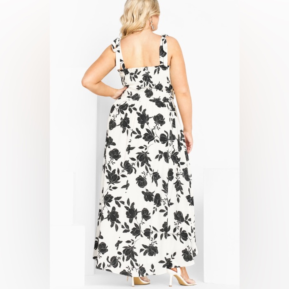 City chic Dalary maxi black/ ivory 18W runs big new in package - Picture 3 of 7